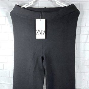 NEW ZARA flared slit High Waisted leggings